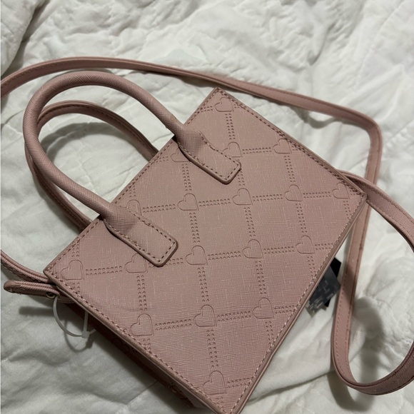 Heart Patterned Pink Handbag - Picture 5 of 5